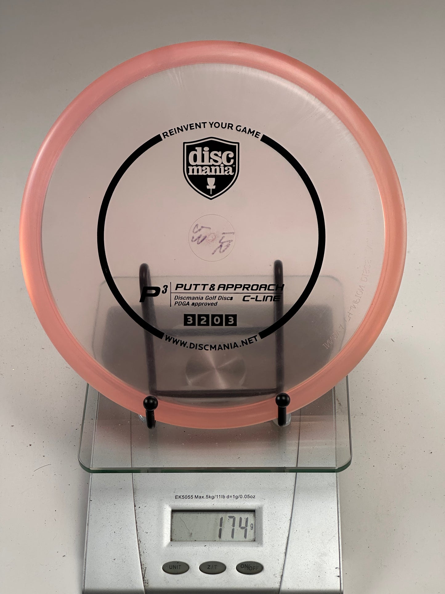 Discmania P3 C-Line Putter – Clear w/ Pink Rim