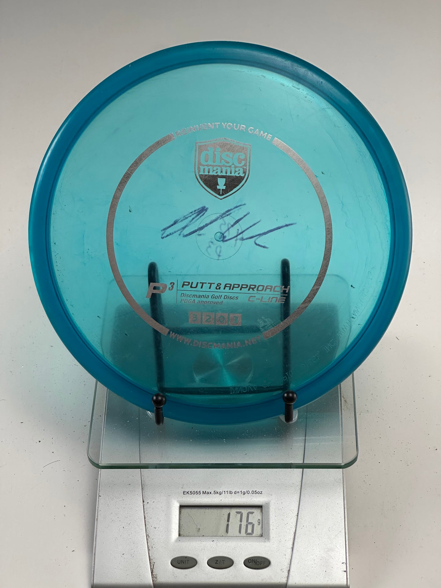 Discmania P3 C-Line Putt & Approach Disc – Transparent Aqua Blue