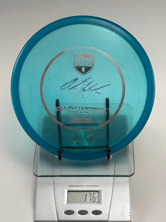 Discmania P3 C-Line Putt & Approach Disc – Transparent Aqua Blue