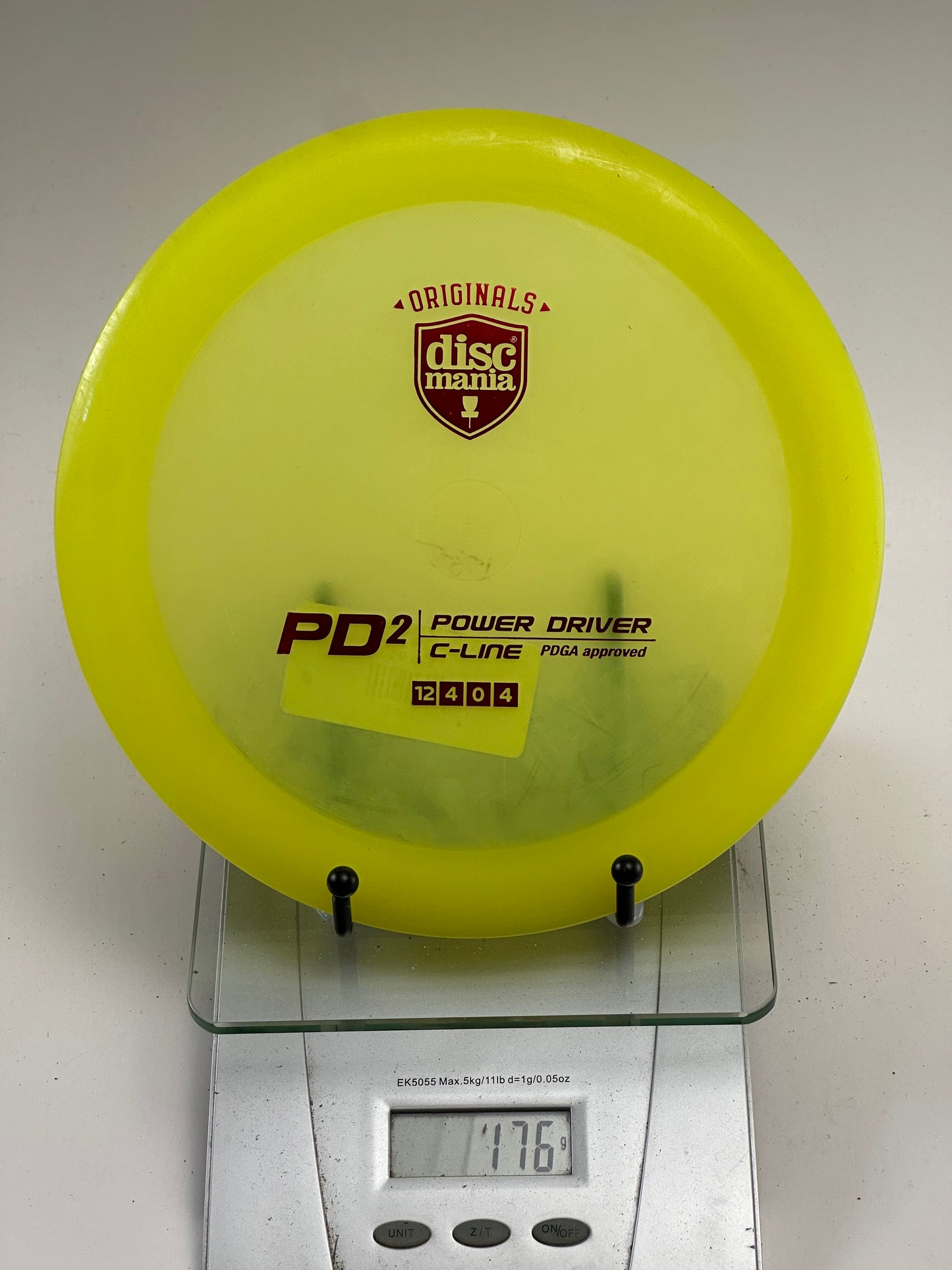 Discmania PD2 C-Line Distance Driver (Yellow) Originals Stamp