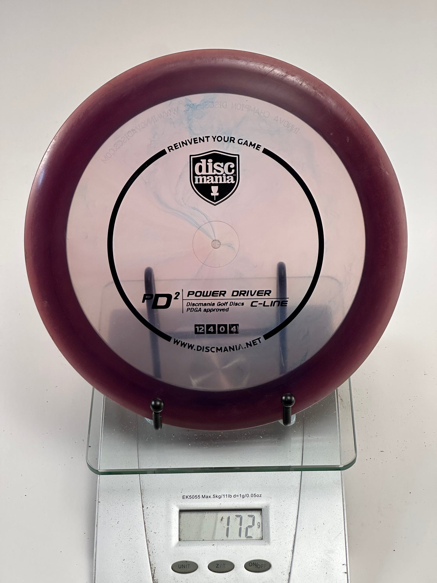Discmania PD2 C-Line Distance Driver (Clear Purple, Subtle Swirl)