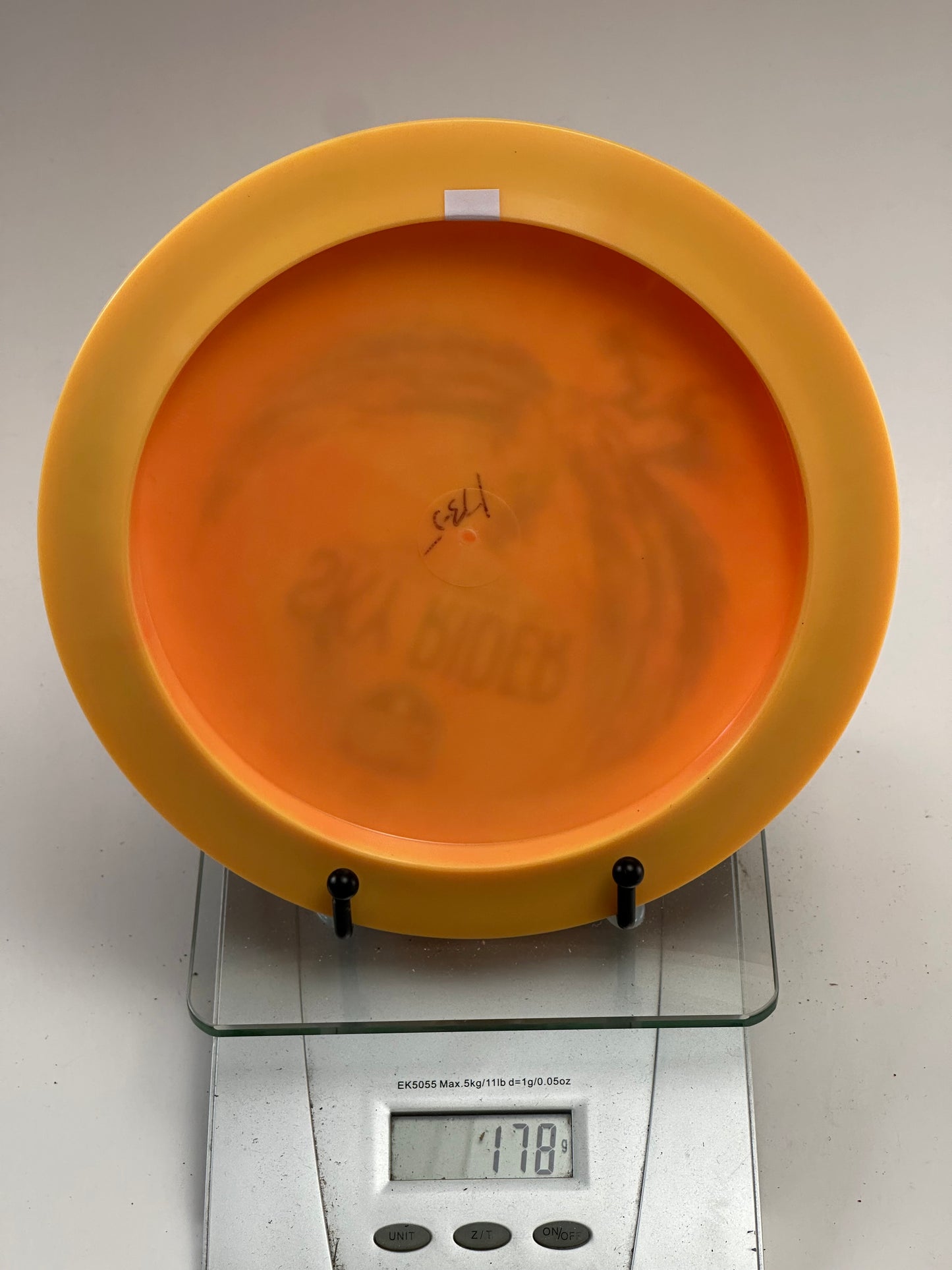 Discmania Sky Rider PD2 Swirly S-Line Orange w/ Yellow Rim