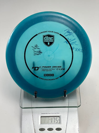 Discmania C-Line PD2 Power Driver (Blue) - Multi-Signed