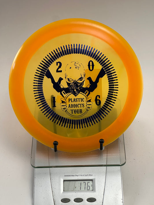 Discmania C-Line PD2 – Plastic Addicts Tour Stamp – Yellow/Orange Rim
