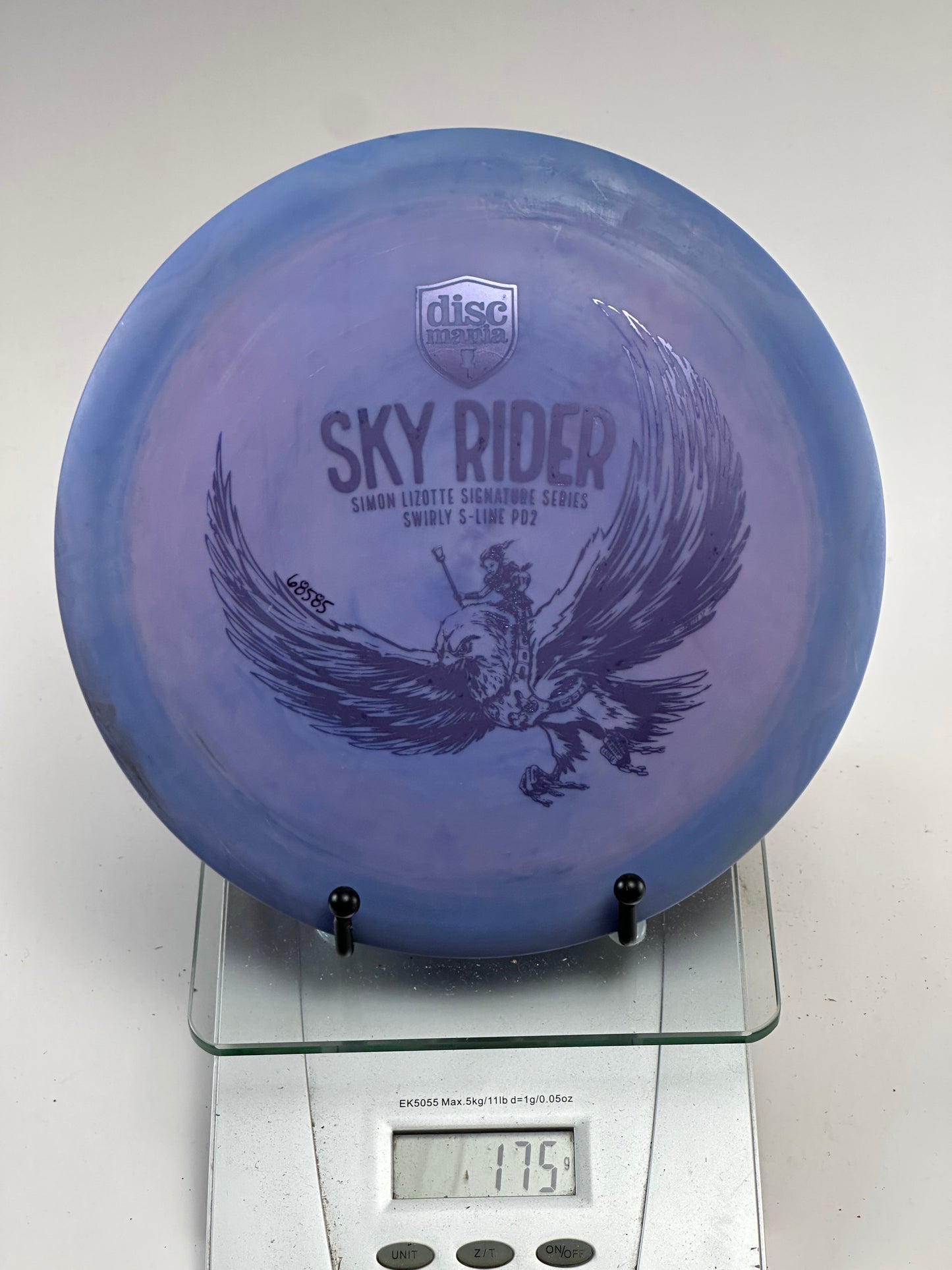 Discmania Sky Rider PD2 Swirly S-Line (Simon Lizotte) Purple/Blue Swirl 176g