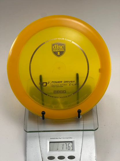 Discmania C-Line PD2 Power Driver – Yellow w/ Orange Rim