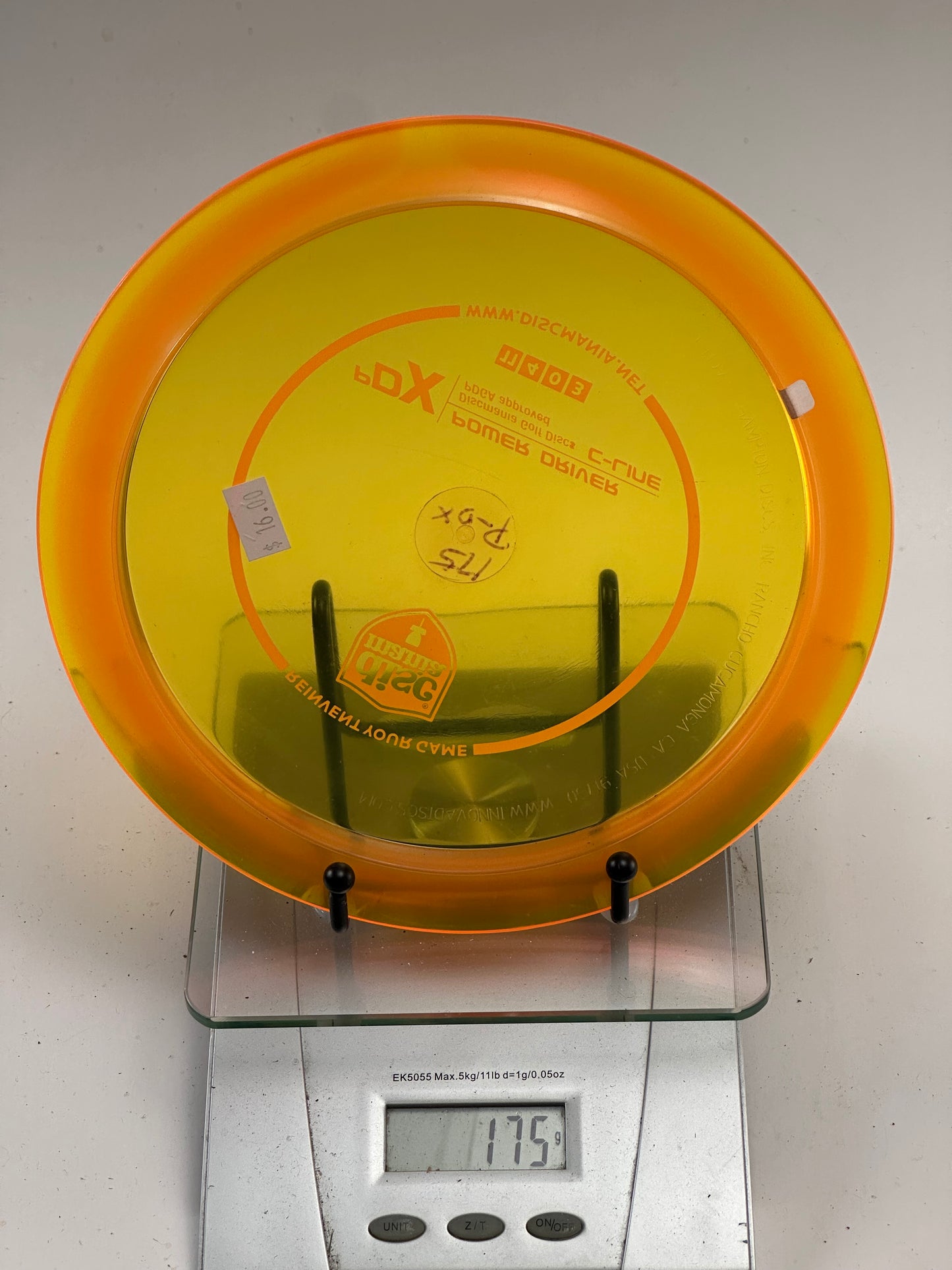 Discmania PDX C-Line Transparent Yellow with Orange Rim