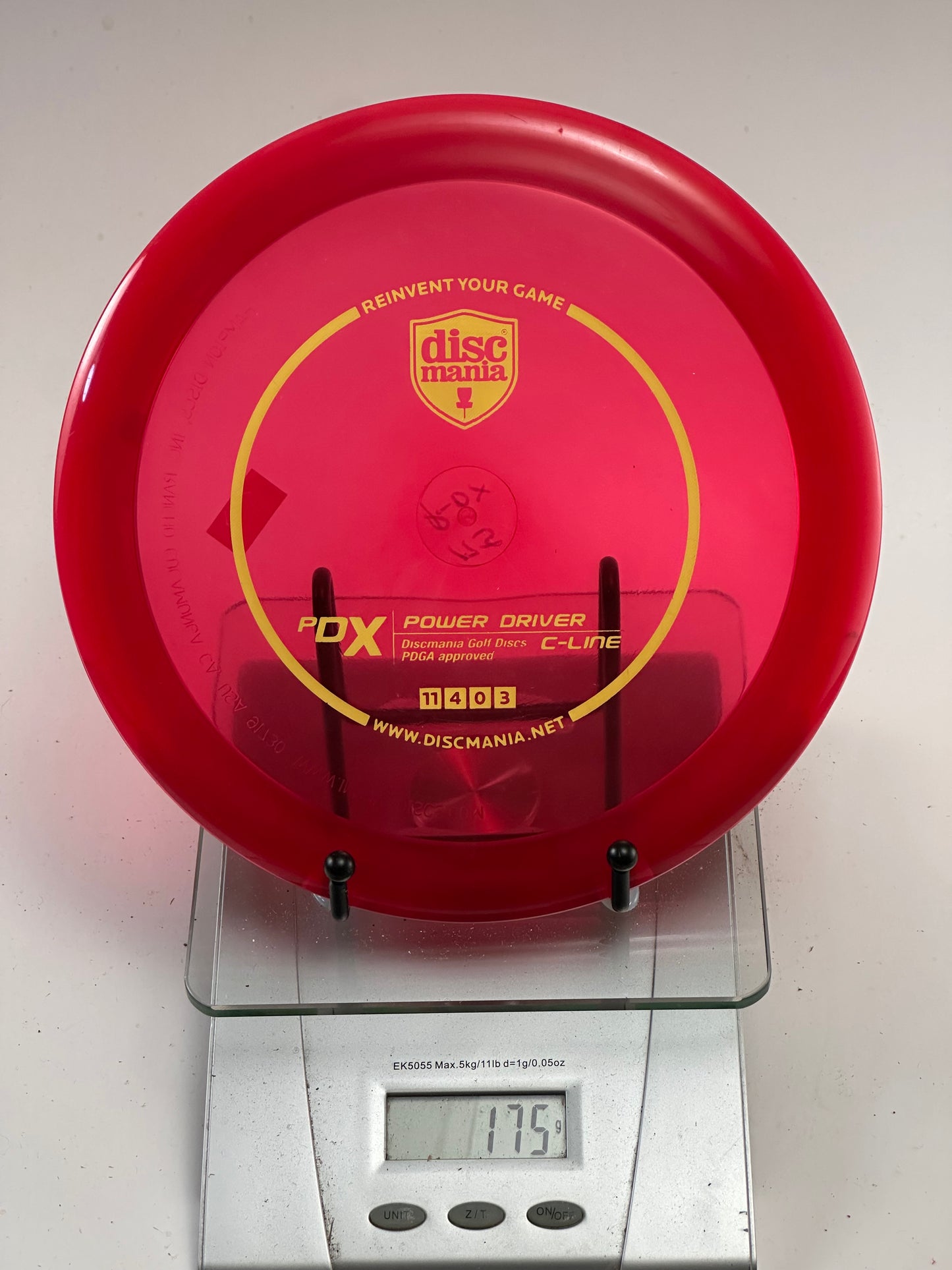 Discmania PDX C-Line Transparent Red Distance Driver (Gold Stamp)