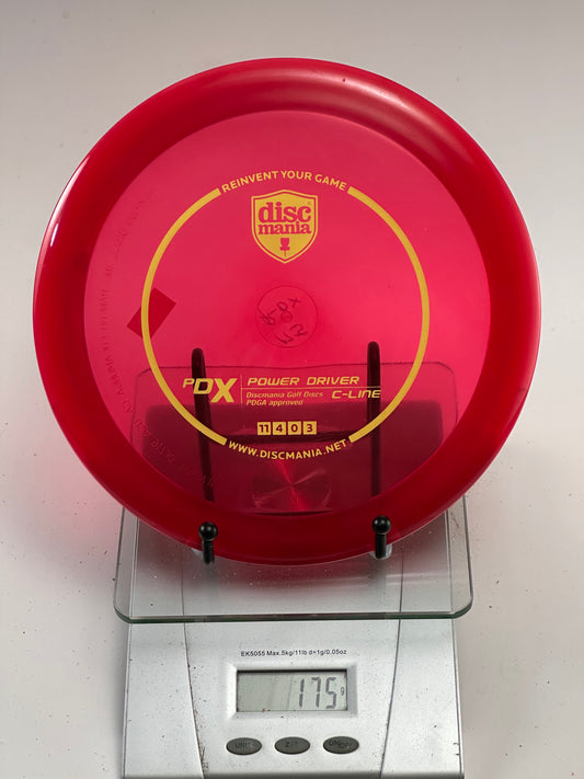 Discmania PDX C-Line Transparent Red Distance Driver (Gold Stamp)
