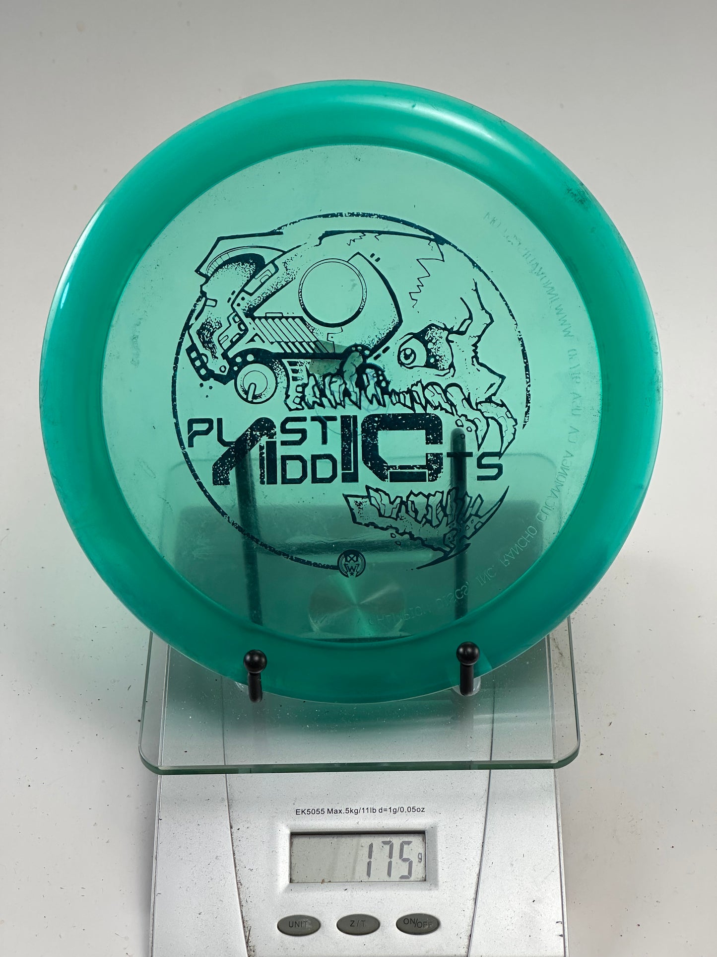 Discmania PDX C-Line – Transparent Aqua – Plastic Addicts Stamp