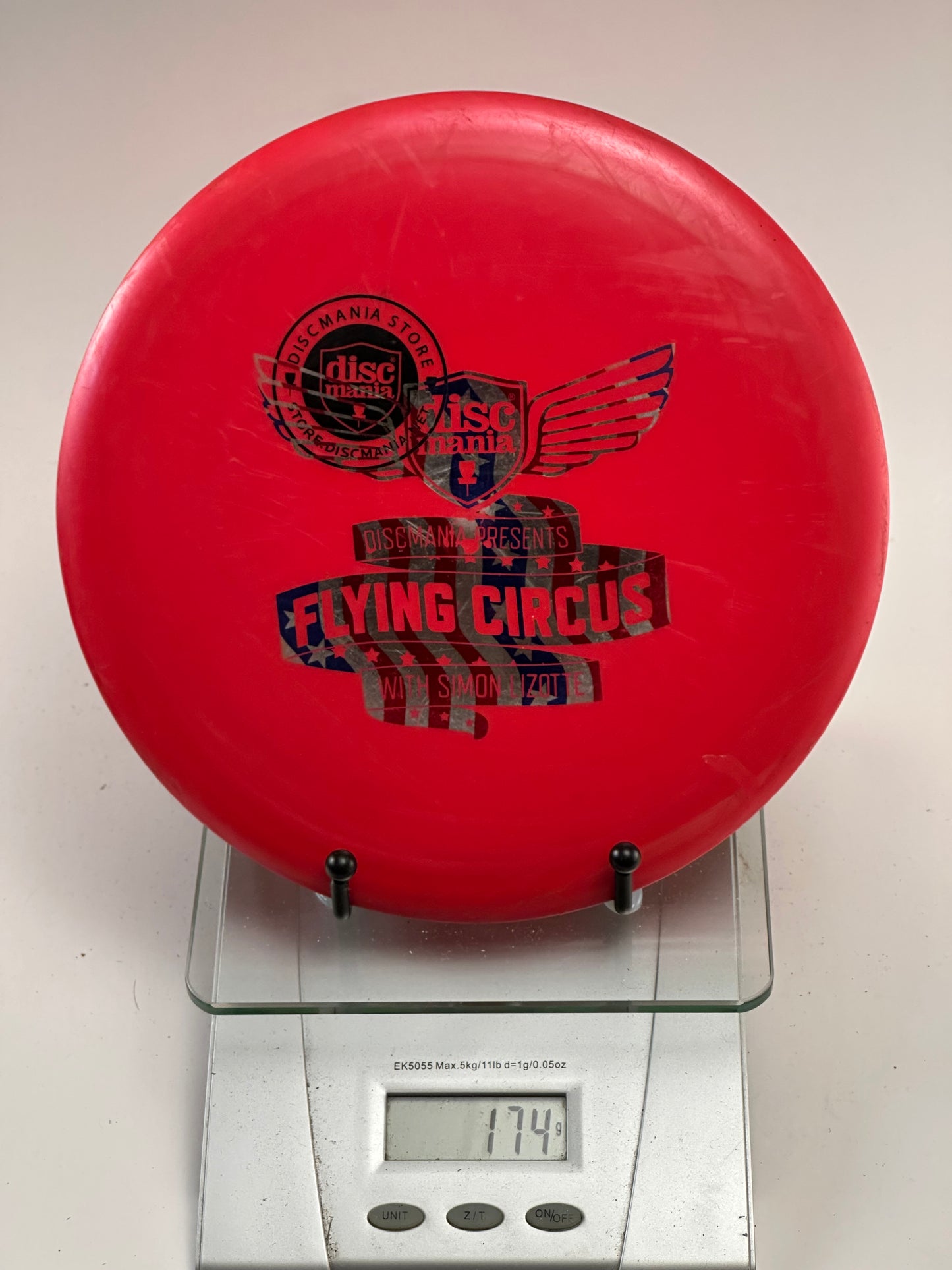 Discmania PD S-Line Red “Flying Circus” Stamp (Used)
