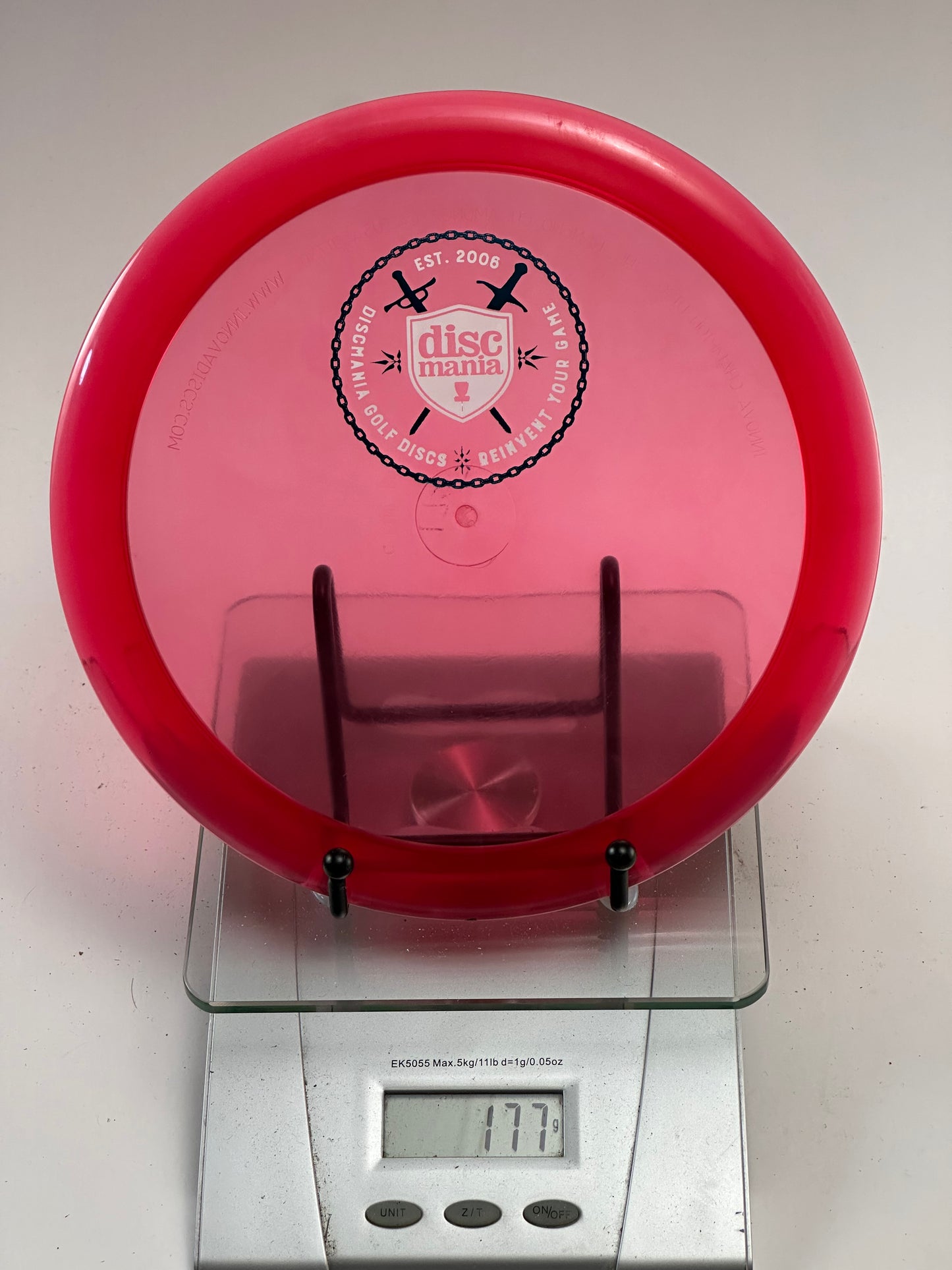 Discmania C-Line PD – Transparent Red (Shield Stamp) 177g