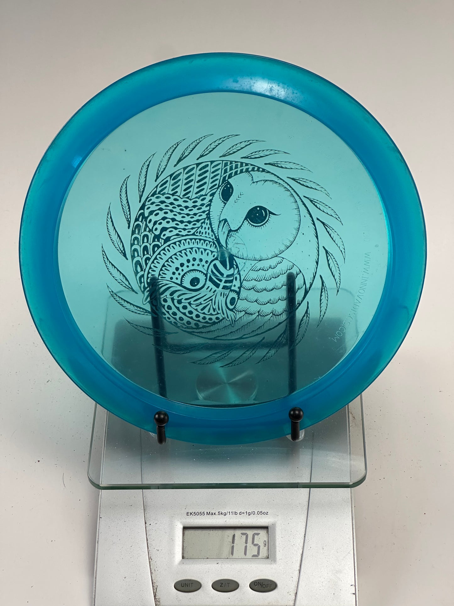 Discmania C-Line PD – Transparent Aqua Blue w/ Owl Stamp (175g)