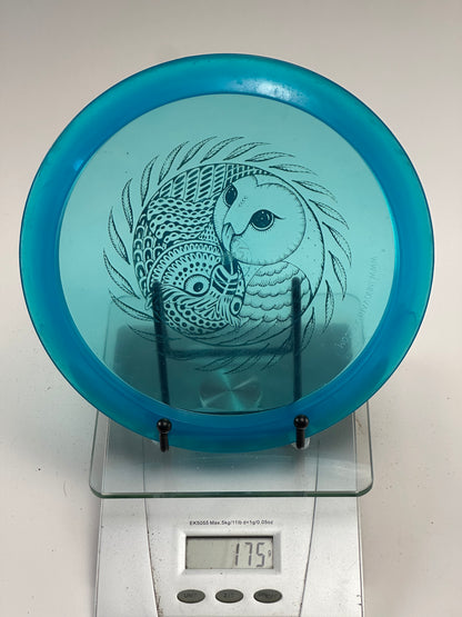 Discmania C-Line PD – Transparent Aqua Blue w/ Owl Stamp (175g)
