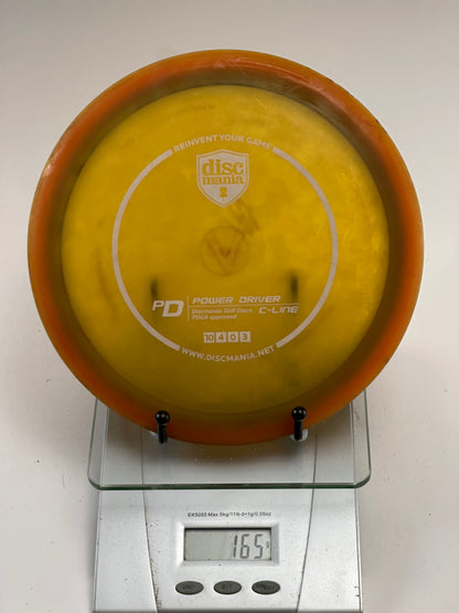 Discmania C-Line PD Power Driver – Yellow w/ Orange Rim (Used)