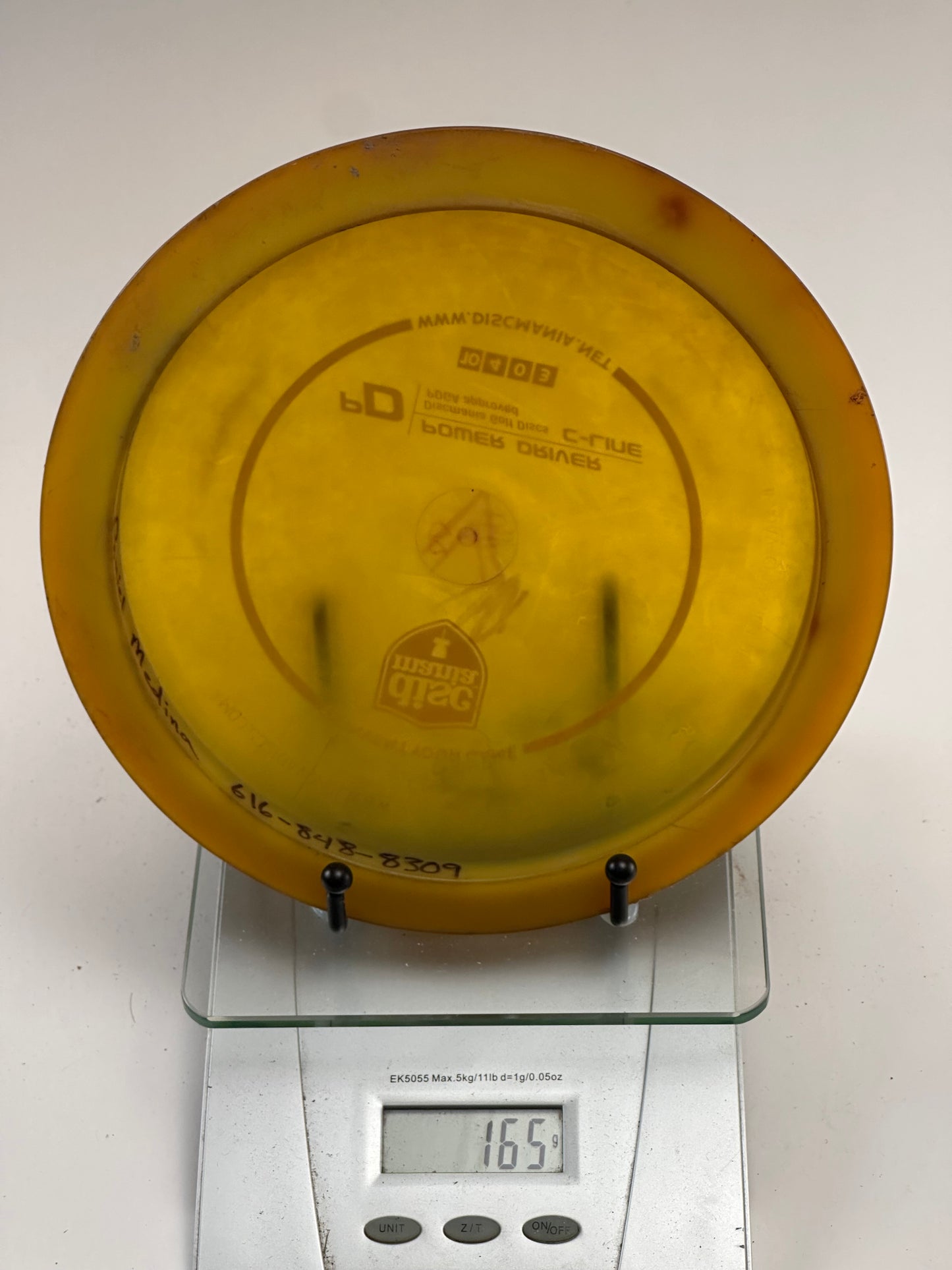 Discmania C-Line PD Power Driver – Yellow w/ Orange Rim (Used)