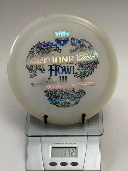 Discmania Lone Howl III PD Metal Flake C-Line (172g) Clear Silver Flake