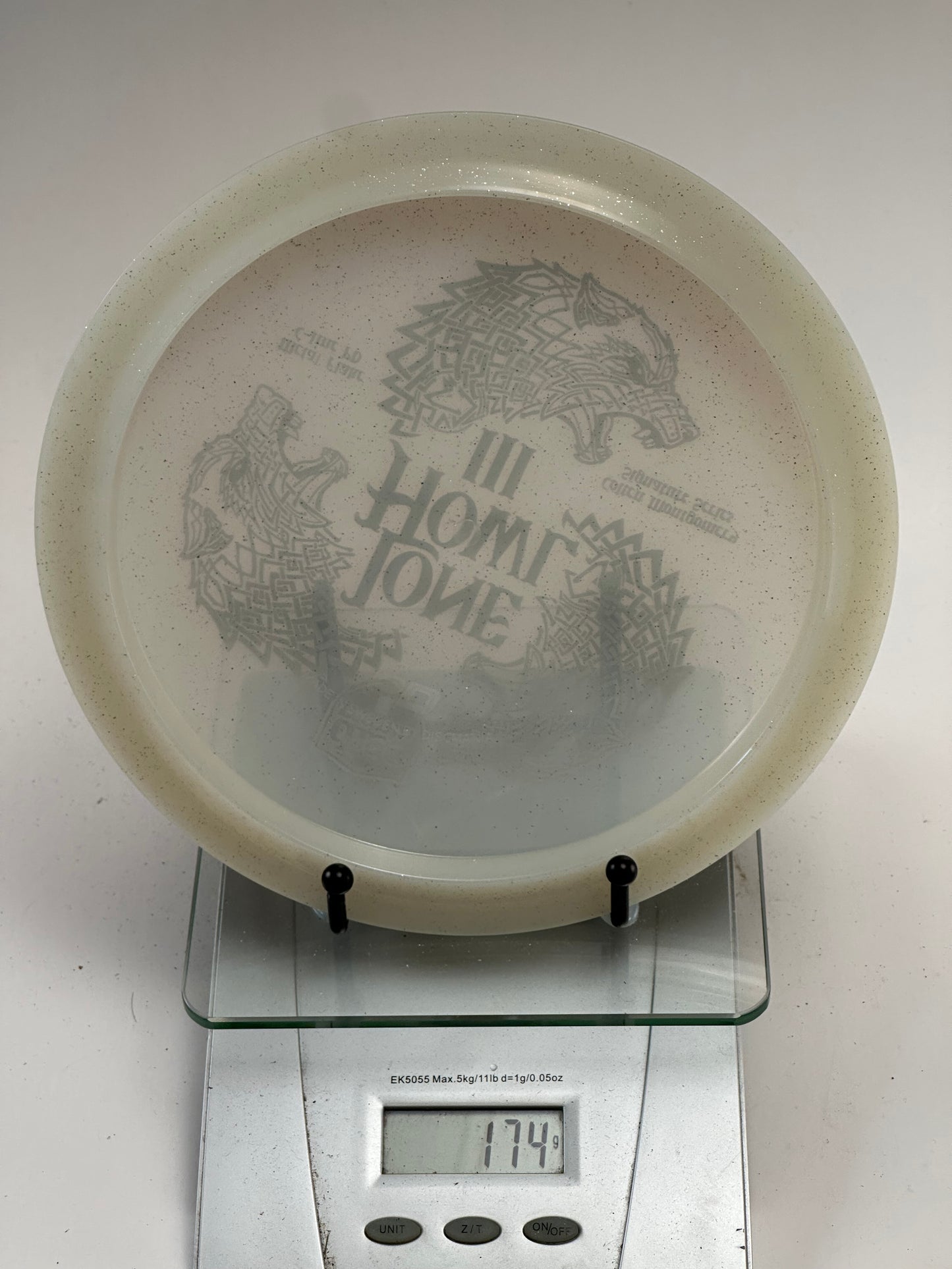 Discmania Lone Howl III PD Metal Flake C-Line Glow (Clear, Silver Flake) 174g