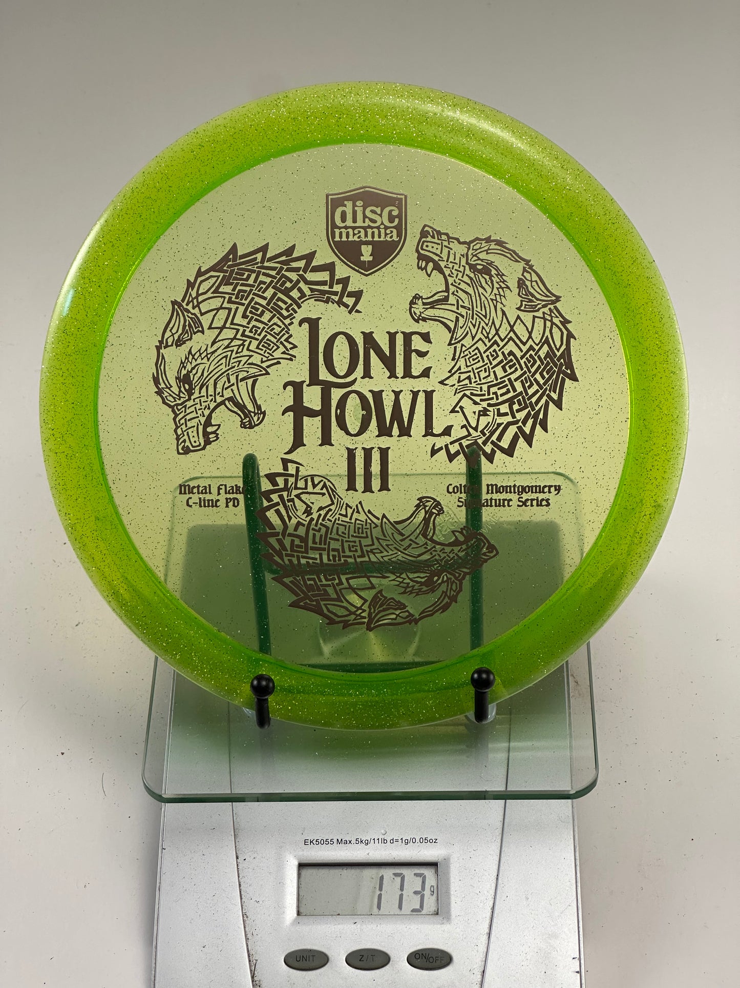 Discmania Lone Howl III PD Metal Flake C-Line Bright Green 173g