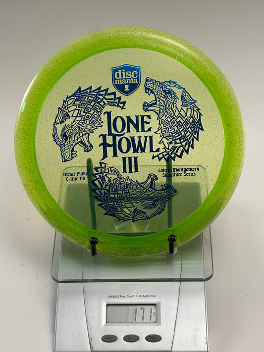 Discmania Lone Howl III PD Metal Flake C-Line (Bright Green, 177g)