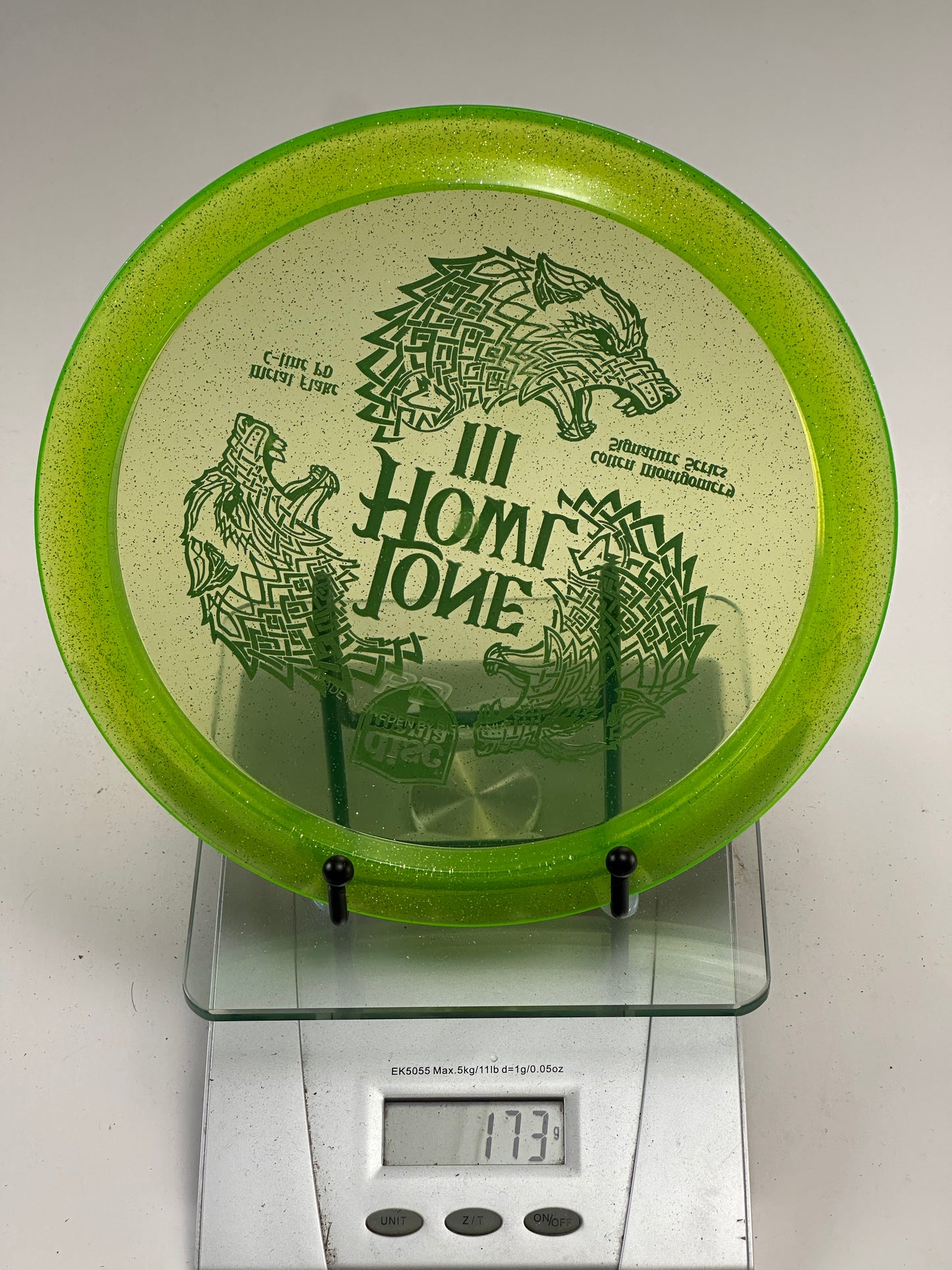Discmania Lone Howl III PD Metal Flake C-Line (Bright Green, Silver Flake)