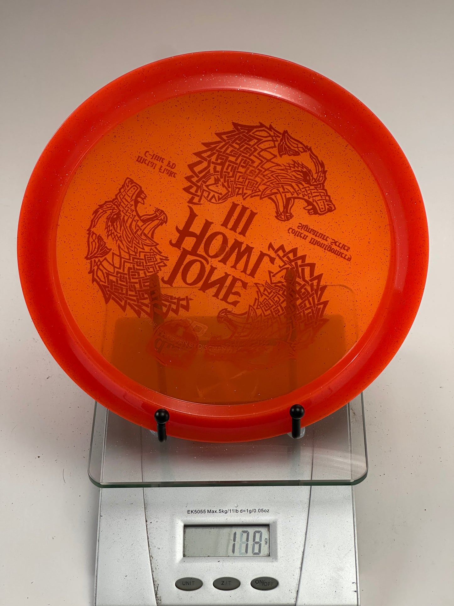 Discmania Lone Howl III PD Metal Flake C-Line (Orange/Red Rim)