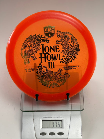 Discmania Lone Howl III PD Metal Flake C-Line (Orange/Red Rim)
