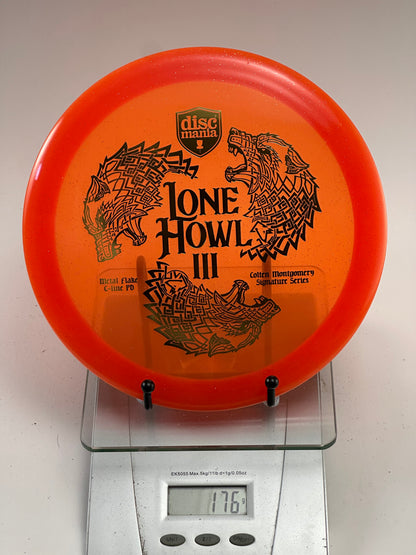 Discmania Lone Howl III PD Metal Flake C-Line, Orange w/ Red Rim