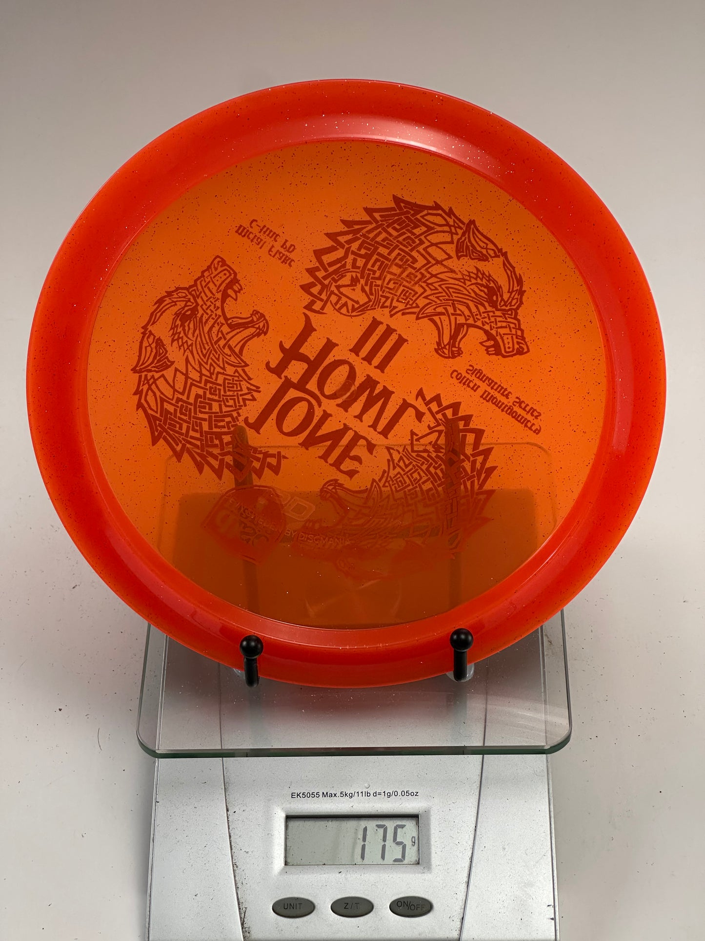 Discmania Lone Howl III PD Metal Flake C-Line, Orange w/ Red Rim