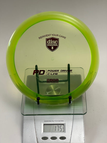 Discmania C-Line PD Power Driver (Transparent Neon Green)