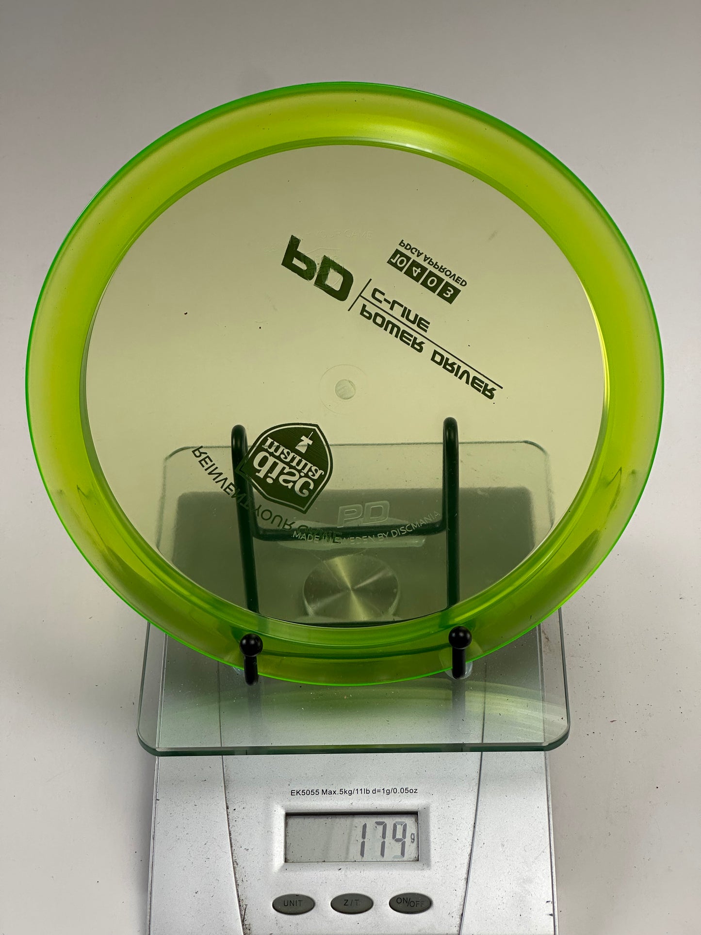 Discmania C-Line PD Power Driver (Transparent Neon Green)
