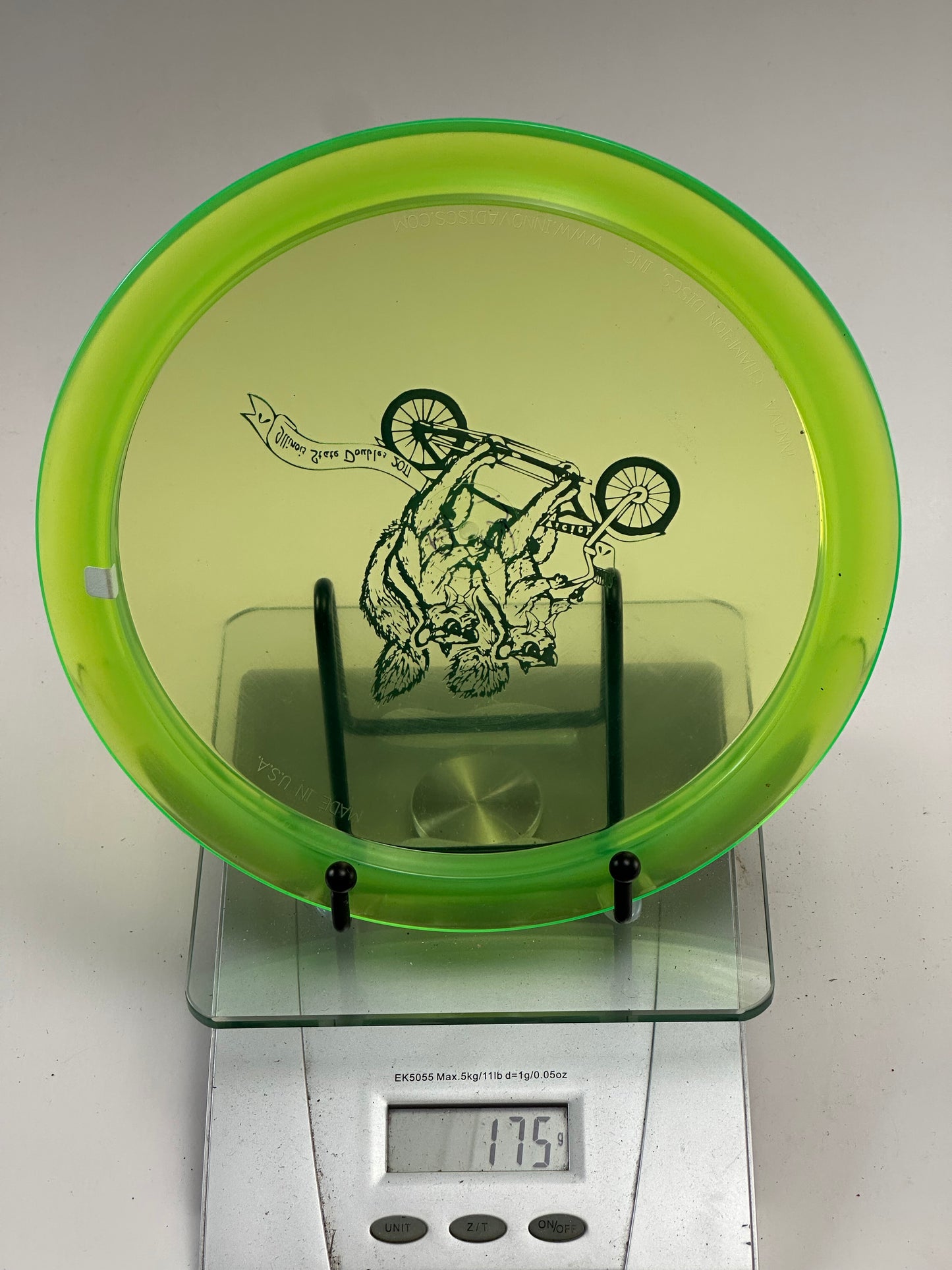 Discmania C-Line PD Power Driver – Transparent Neon Green (Illinois State Doubles 2011)