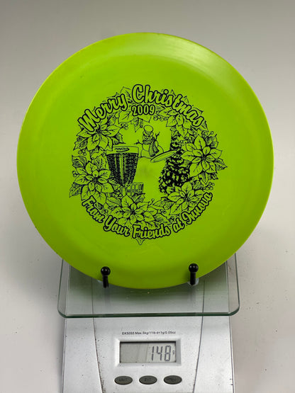 Discmania C-Line PD (Power Driver) – Neon Yellow-Green, Merry Christmas 2009 Stamp