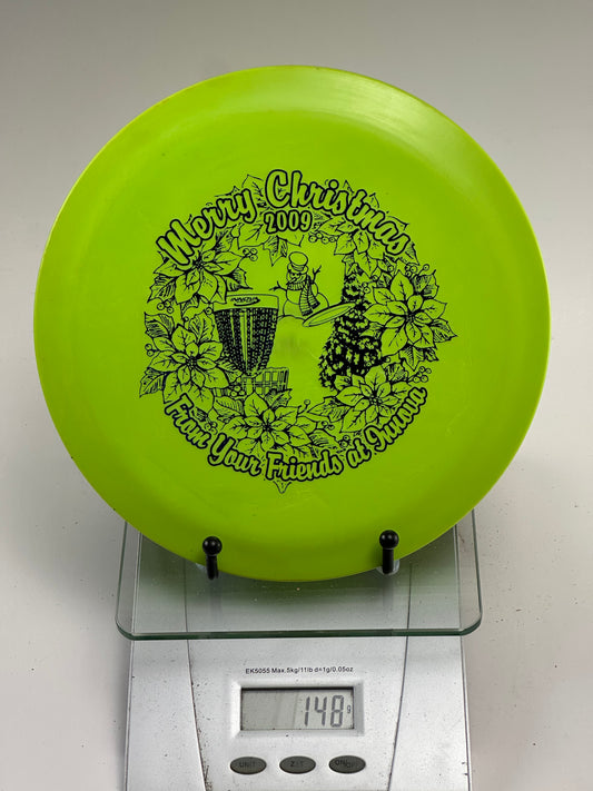 Discmania C-Line PD (Power Driver) – Neon Yellow-Green, Merry Christmas 2009 Stamp