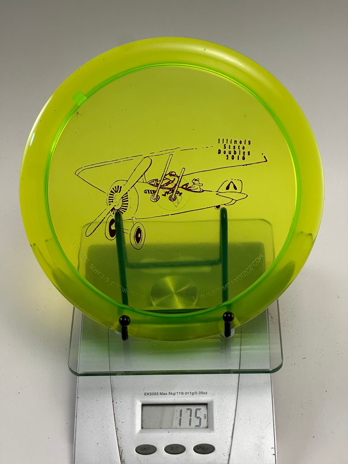 Discmania C-Line PD Power Driver – Transparent Neon Yellow-Green (Used)