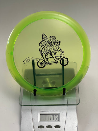 Discmania C-Line PD Power Driver | Transparent Neon Green | Illinois State Doubles 2017
