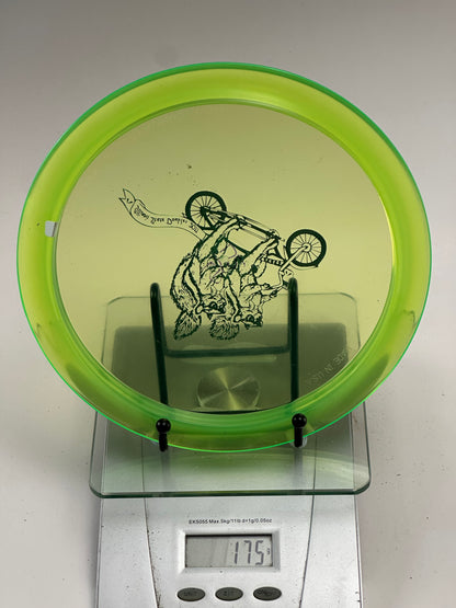 Discmania C-Line PD Power Driver | Transparent Neon Green | Illinois State Doubles 2017