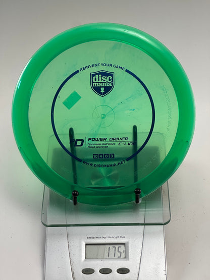 Discmania C-Line PD Power Driver - Transparent Neon Green