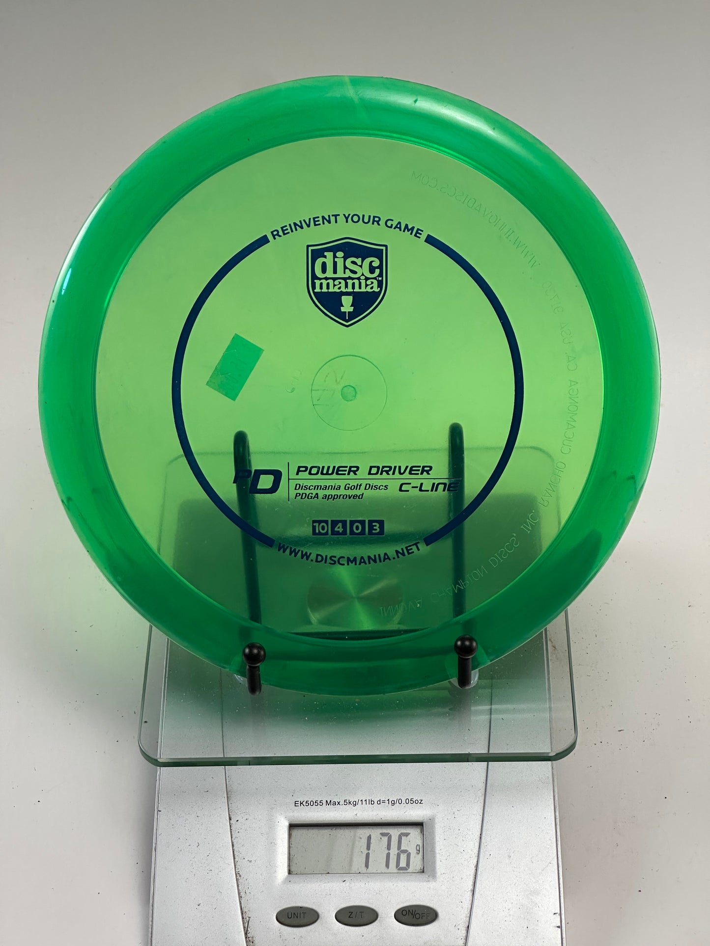 Discmania PD Power Driver C-Line Transparent Green (176g)