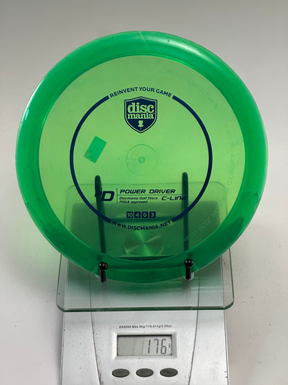 Discmania PD Power Driver C-Line Transparent Green (176g)