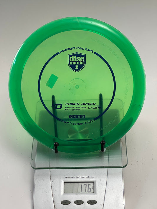 Discmania PD Power Driver C-Line Transparent Green (176g)