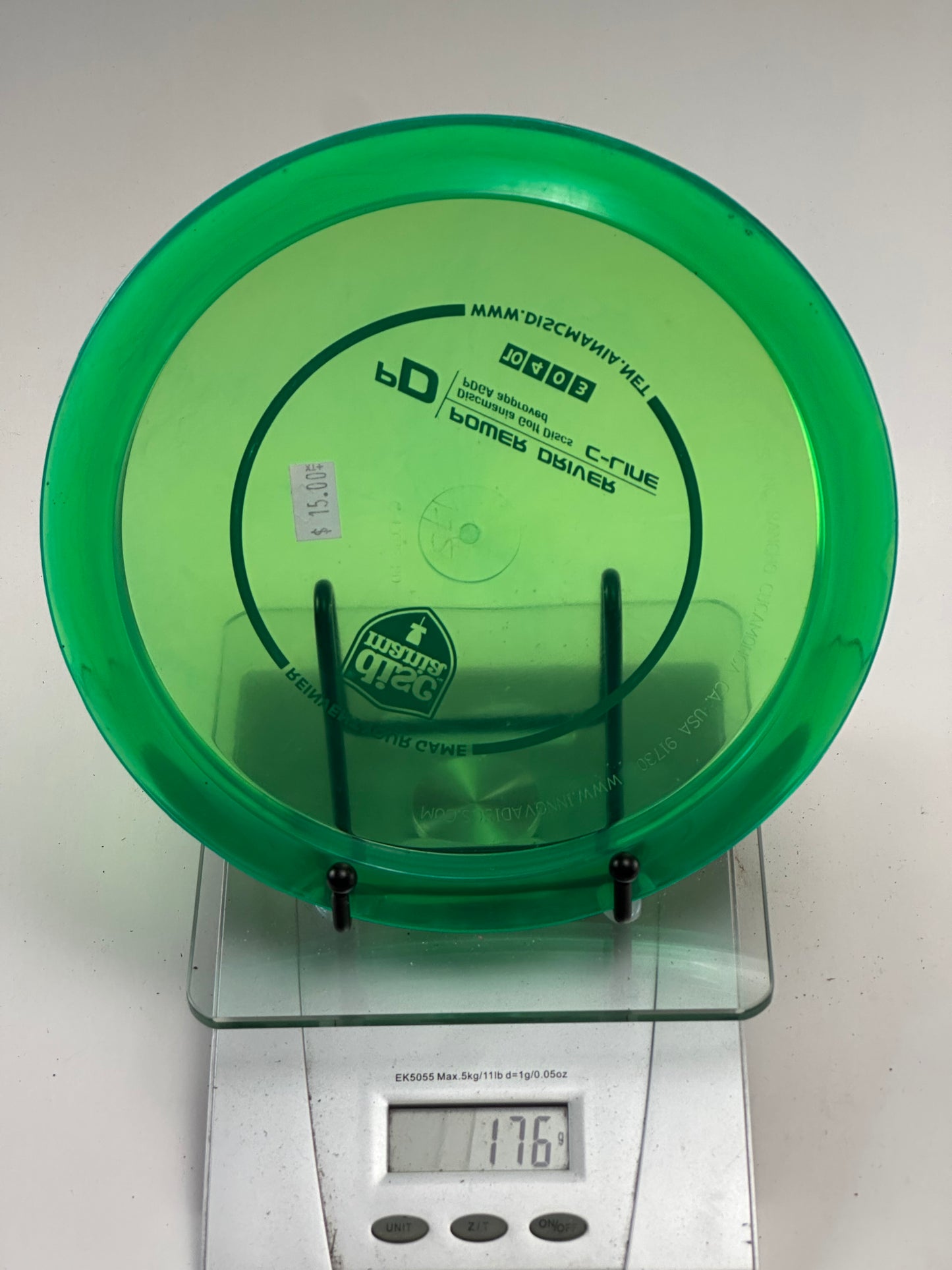 Discmania PD Power Driver C-Line Transparent Green (176g)