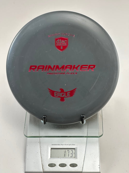 Discmania Rainmaker Flex 3 Prototype Putter - Gray w/ Red Eagle Stamp