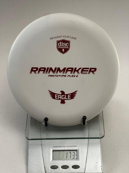 Discmania Rainmaker Prototype Flex 2 Putter (Eagle Stamp) - White 173g