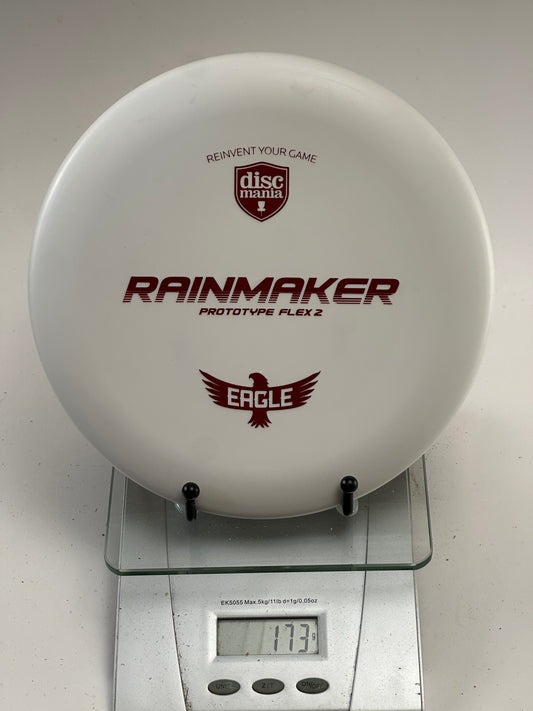 Discmania Rainmaker Prototype Flex 2 Putter (Eagle Stamp) - White 173g