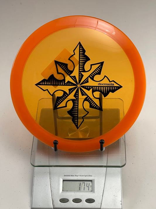 Discmania Active Premium Rockstar – Yellow w/ Orange Rim, Compass Stamp
