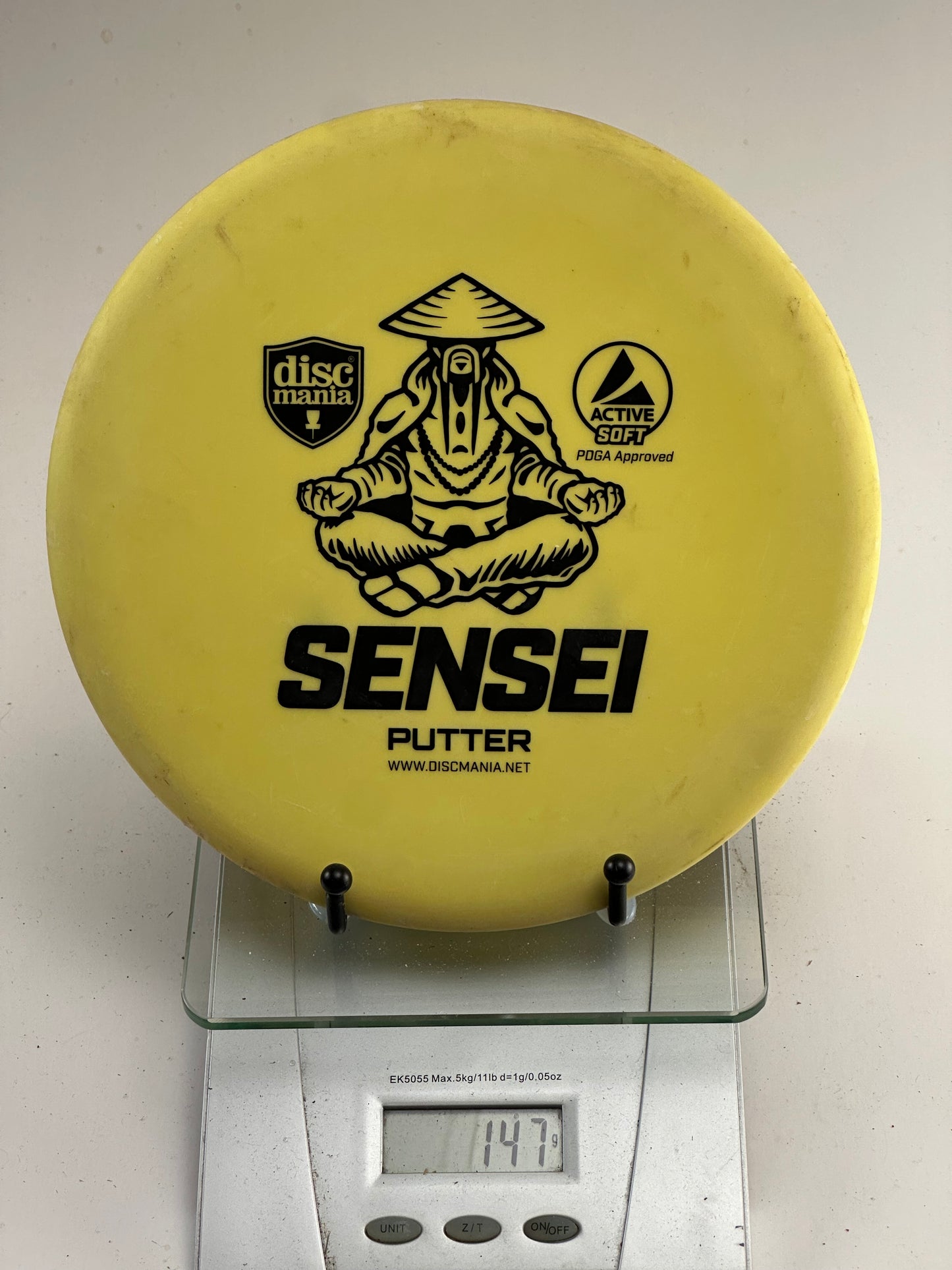 Discmania Sensei Active Soft Putter (Yellow) - Used