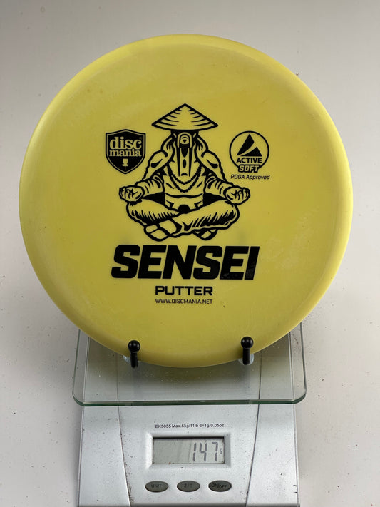 Discmania Active Soft Sensei yellow putter