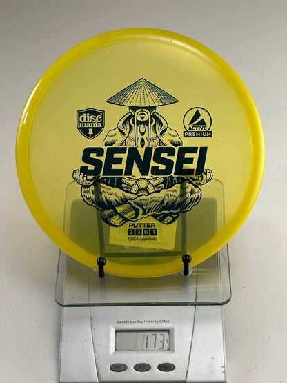 Discmania Sensei Putter - Active Premium - Transparent Yellow
