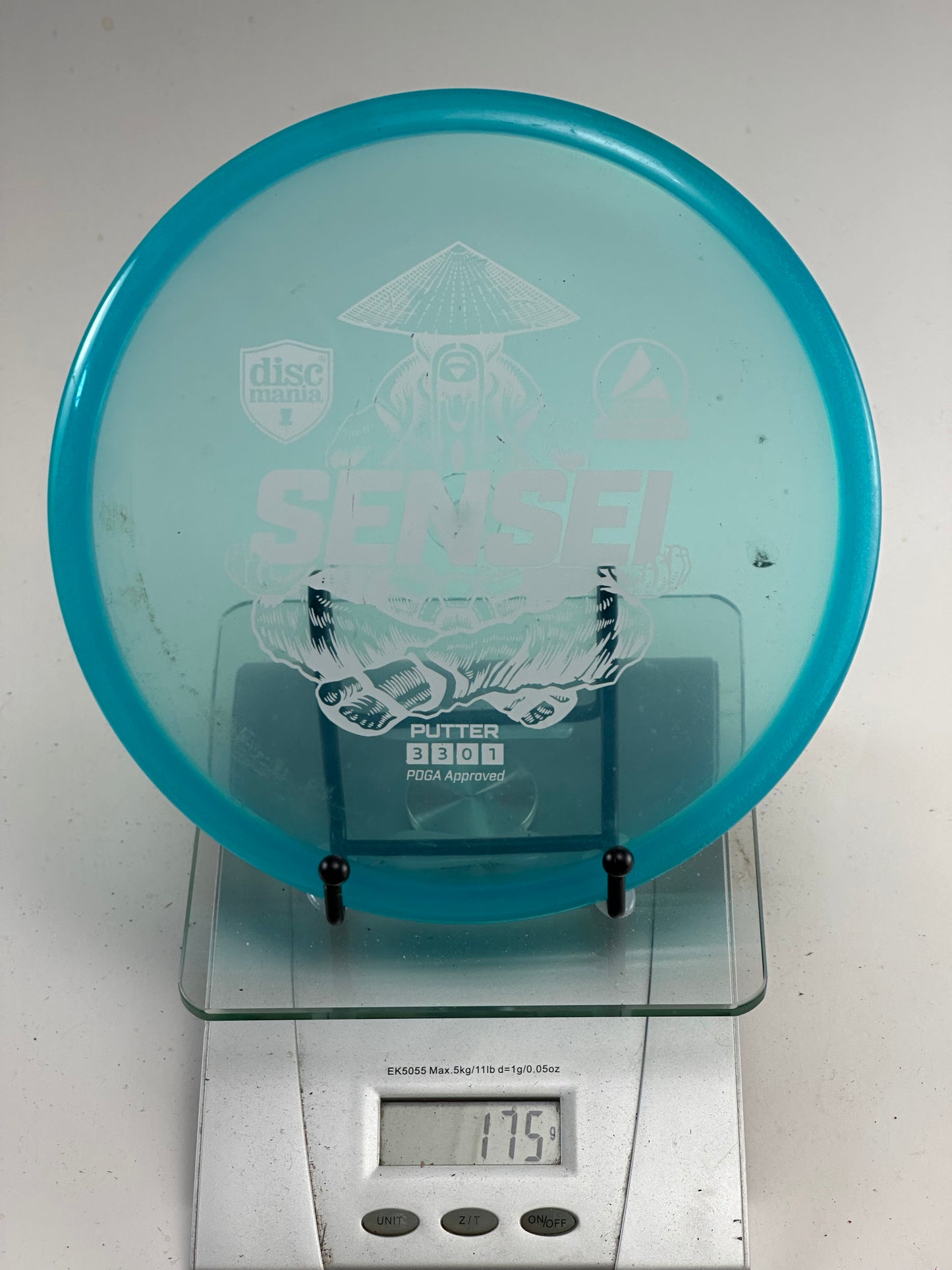 Discmania Sensei Active Premium Putter (Transparent Blue) 179g